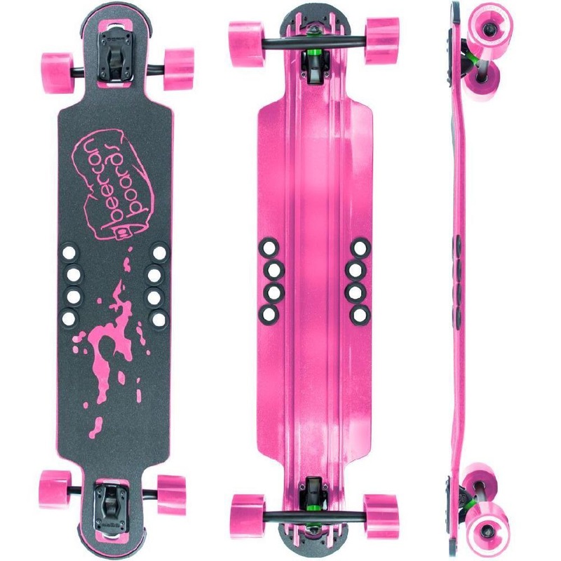 Beercan Pink 38″ Hoke Drop Through Longboard Complete