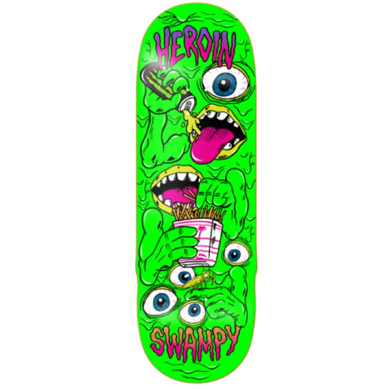 Heroin Swampy Mutate or Die Skateboard Deck 10.2″ 10.2″