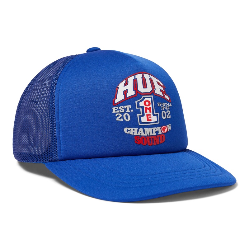HUF Champion Sound Trucker Hat Cobalt Blue