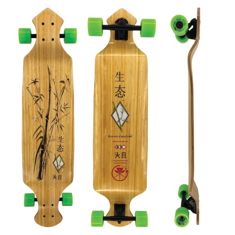 Kahuna Creations Bamboo 42″ Drop Down Longboard Complete
