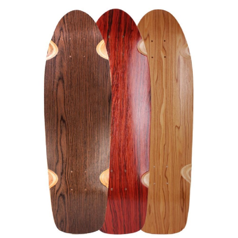 Mini 27″ Specialty Wood Kicktail Longboard Deck Redwood
