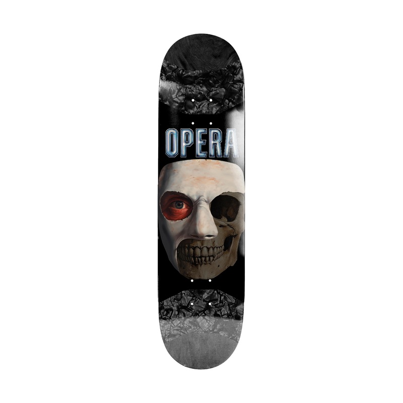 Opera Skull Mask Symmetrical Pop Slick 8.25″ Deck
