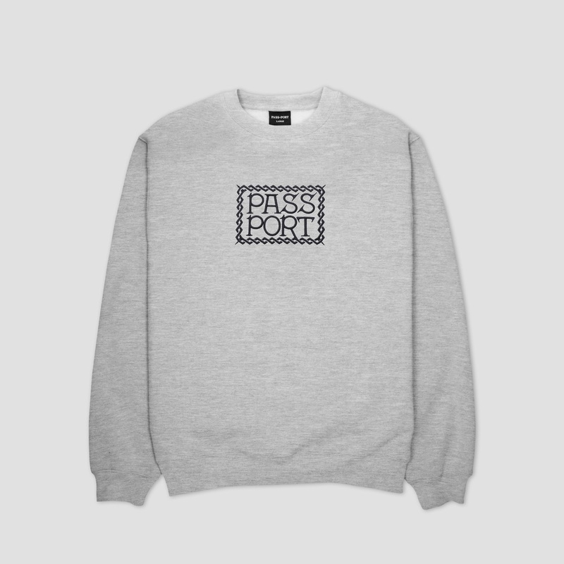 PassPort Invasive Embroidered Crew Ash Small