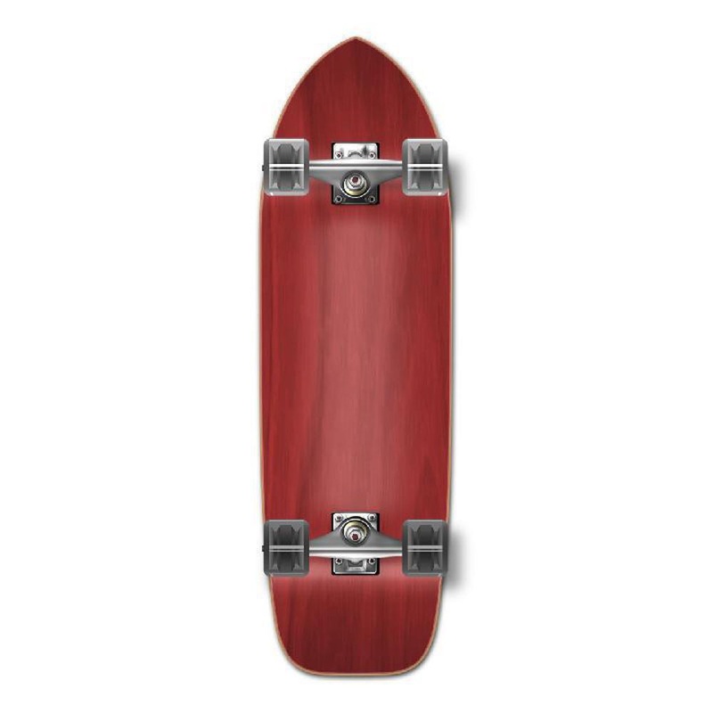 Punked Stained Red Old School 33″ Longboard Complete Complete