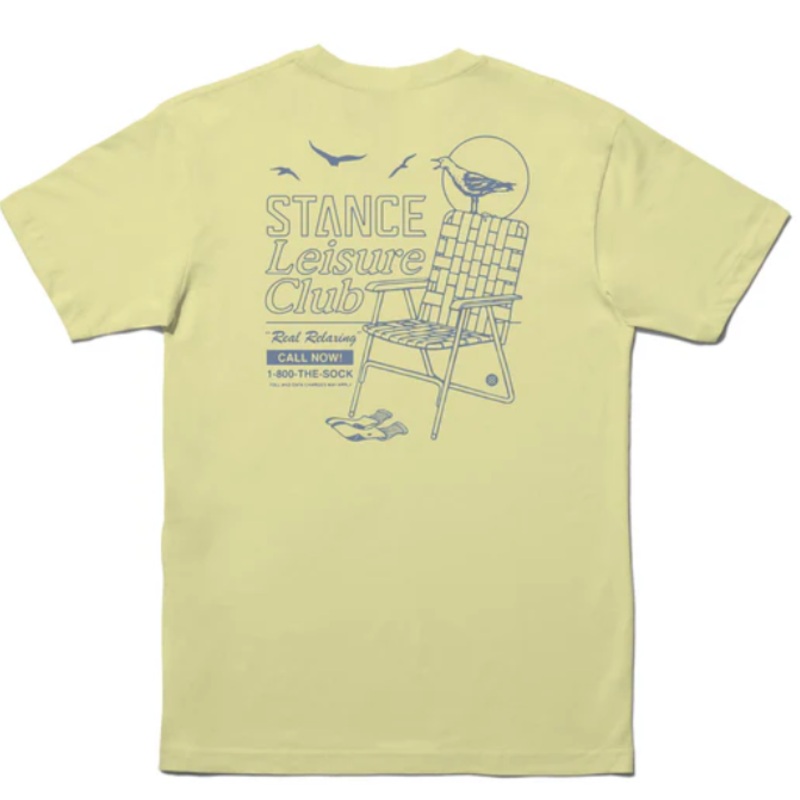 Stance Foldable Leisure Men’s Short Sleeve T-Shirt Small Butter