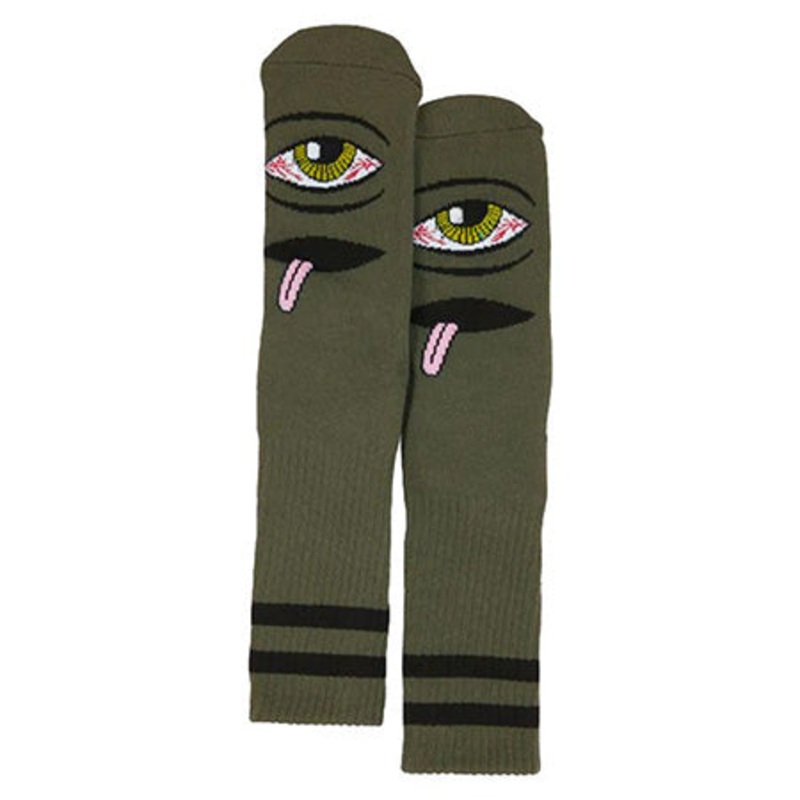Toy Machine Bloodshot Eye Socks Green One size fits all