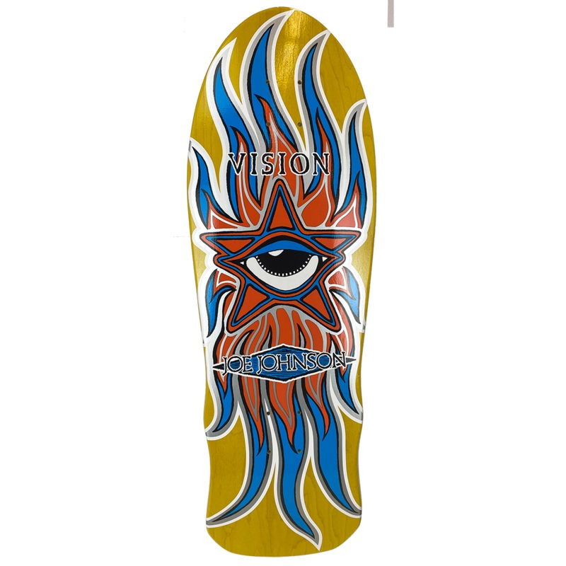 Vision Joe Johnson Star Eye 10.25″ Skateboard Deck 10.25″ Orange Stain
