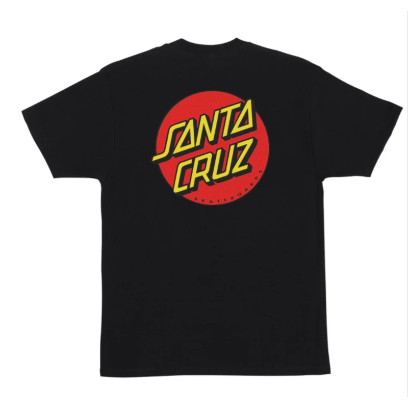 XXL Santa Cruz Classic Dot T Shirt – BLACK