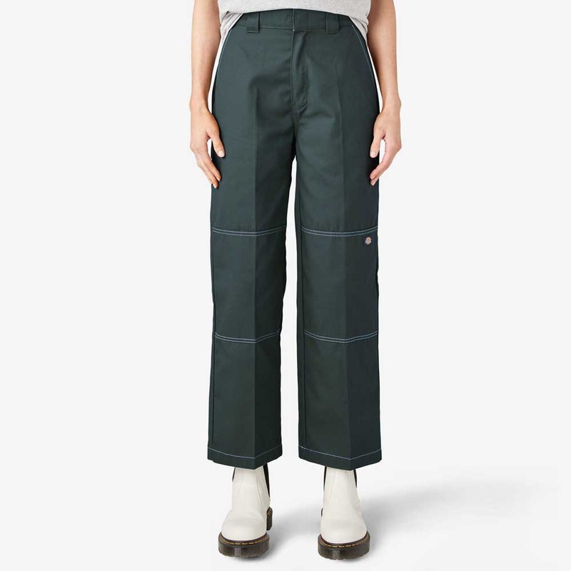 Dickies Women’s Relaxes Double Knee Pant- Reflecting Pond 2 Reflecting Pond (YT9)