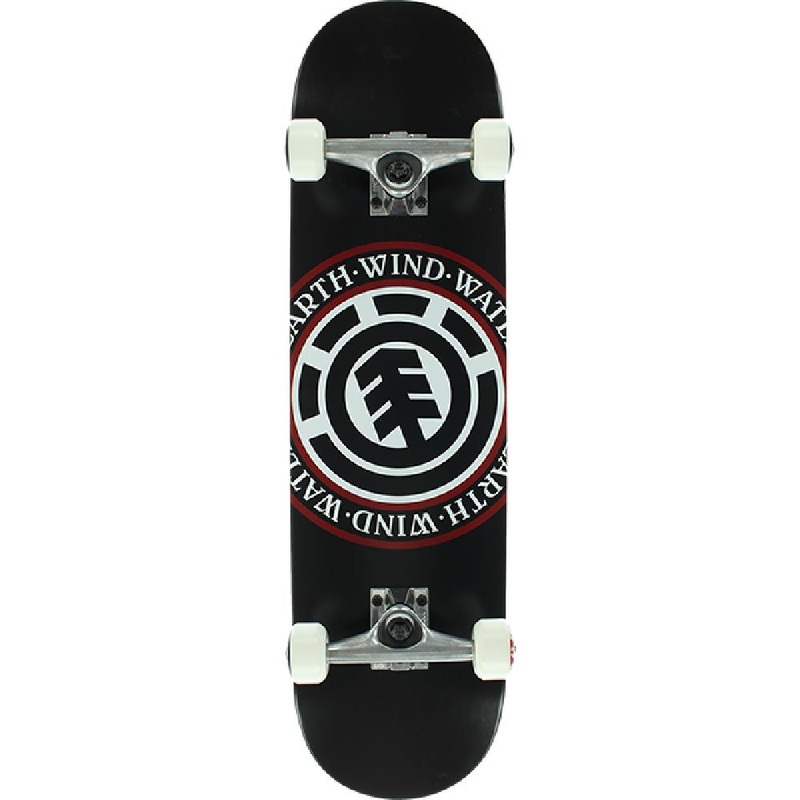 Element Seal in Black 8.0″ Complete Skateboard Complete