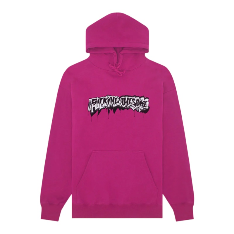 FA Awesome Dill Cut Up Logo Hoodie Magenta S