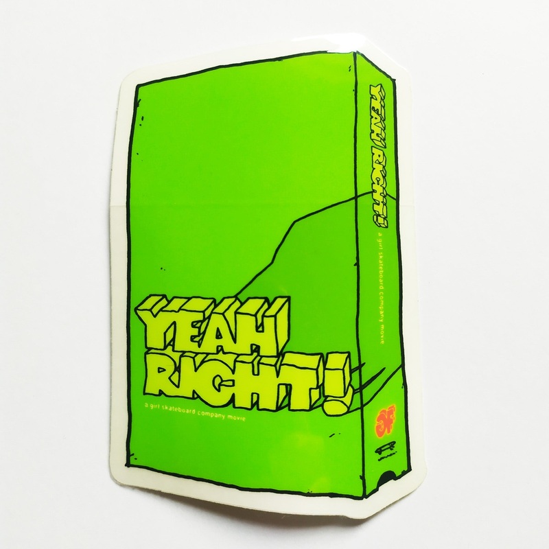 Girl Skateboards – Yeah Right, 20th Anniversary Skateboard Video Sticker