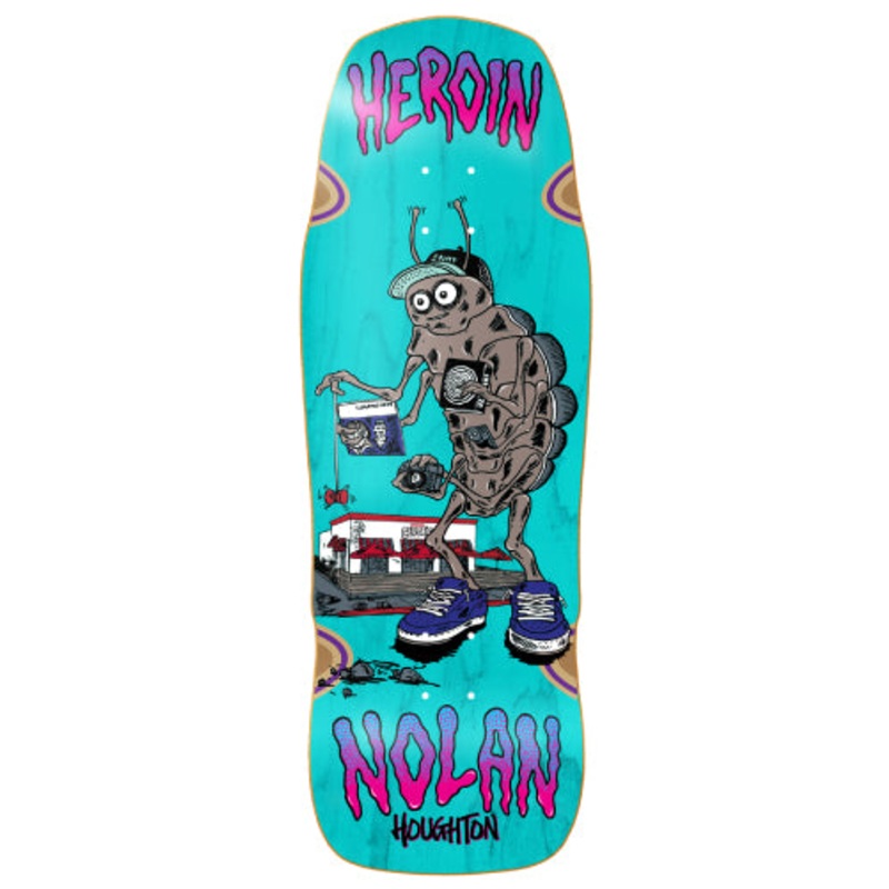 Heroin Nolan Bug Skateboard Deck 10.4″ 10.4″ Magenta Veneer