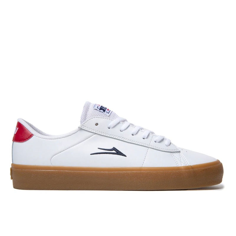 Lakai Newport Leather – White/ Gum UK 7