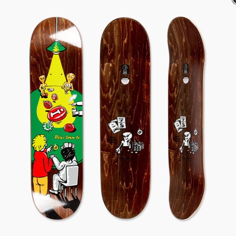 Polar Skate Co “Oskar Rozenberg- Poker Face” 8.5″ Deck
