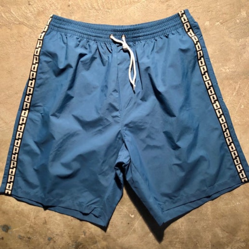 Polar Skate Co. – Stripe City Swim Shorts – Police Blue – Small