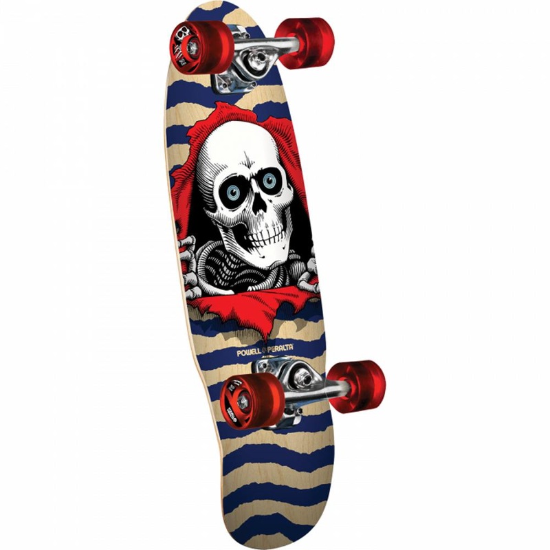 Powell Peralta Ripper Micro Mini 7.5″ Natural/Blue Skateboard