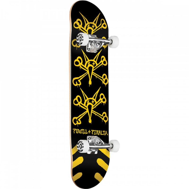 Powell Peralta Vato Rats 8.0″ Black/Yellow Skateboard