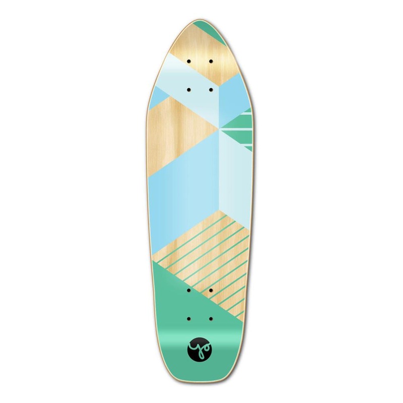Punked Mini Cruiser Deck – Geometric Series – Green Deck