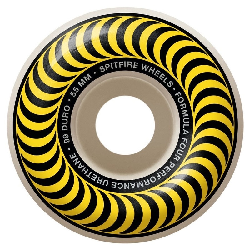 Spitfire Formula Four Classics Wheel Set 55mm 99du Yellow 55mm White