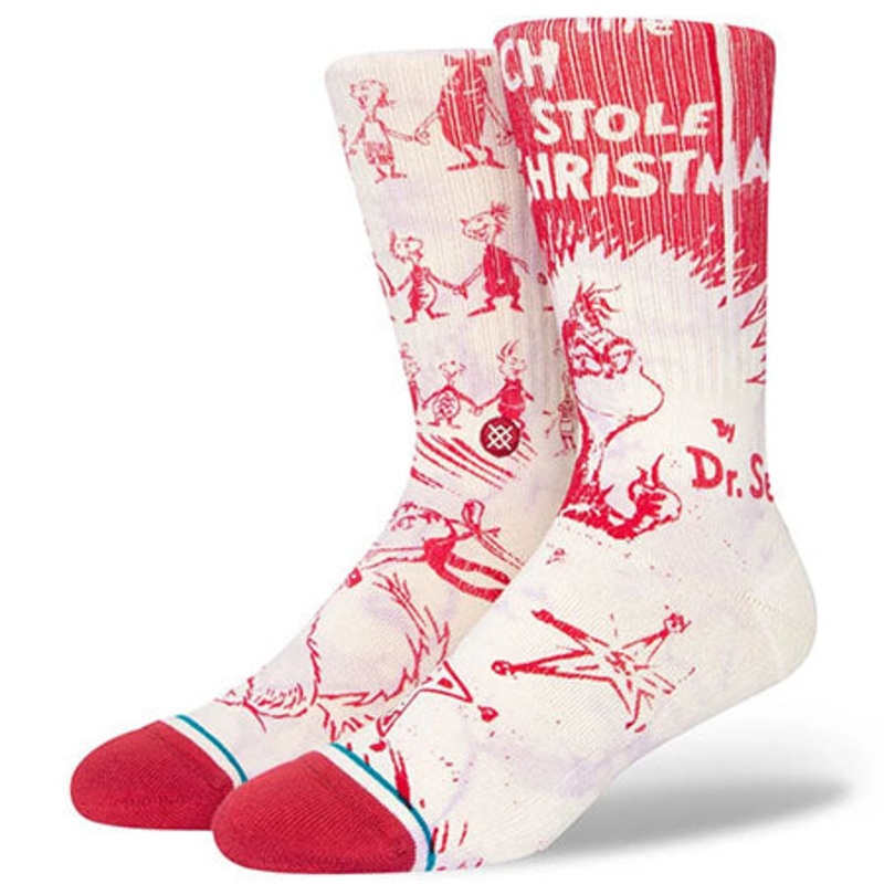 Stance The Grinch Every Who Crew Socks Off White Large