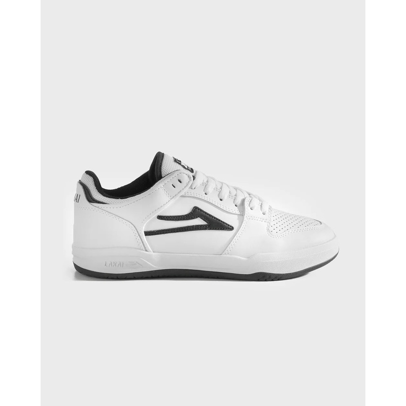 Telford Low White/Black Leather 5
