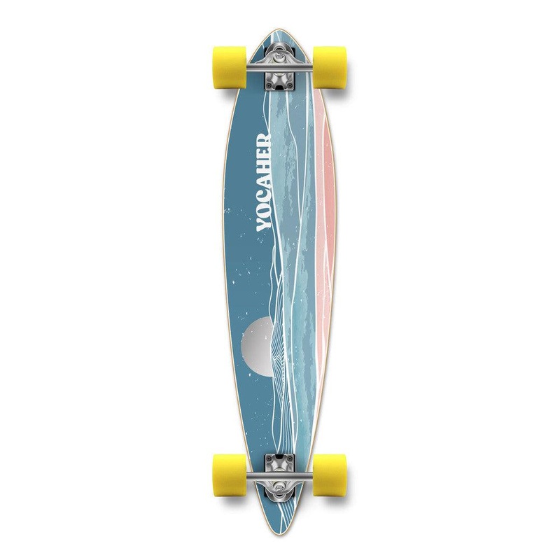 Yocaher Horizon Night 40″ Pintail Longboard Complete