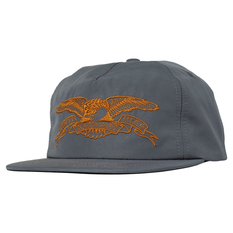 Anti Hero Basic Eagle Snapback Hat Chrome/Orange