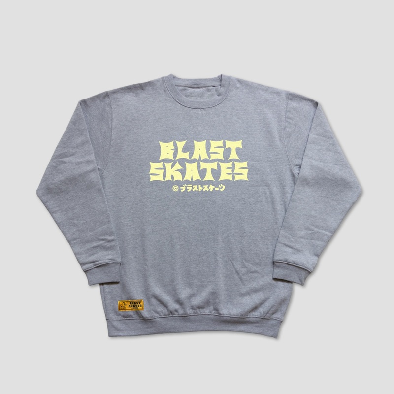 Blast Skates Golden Label Crew Ash Grey Small