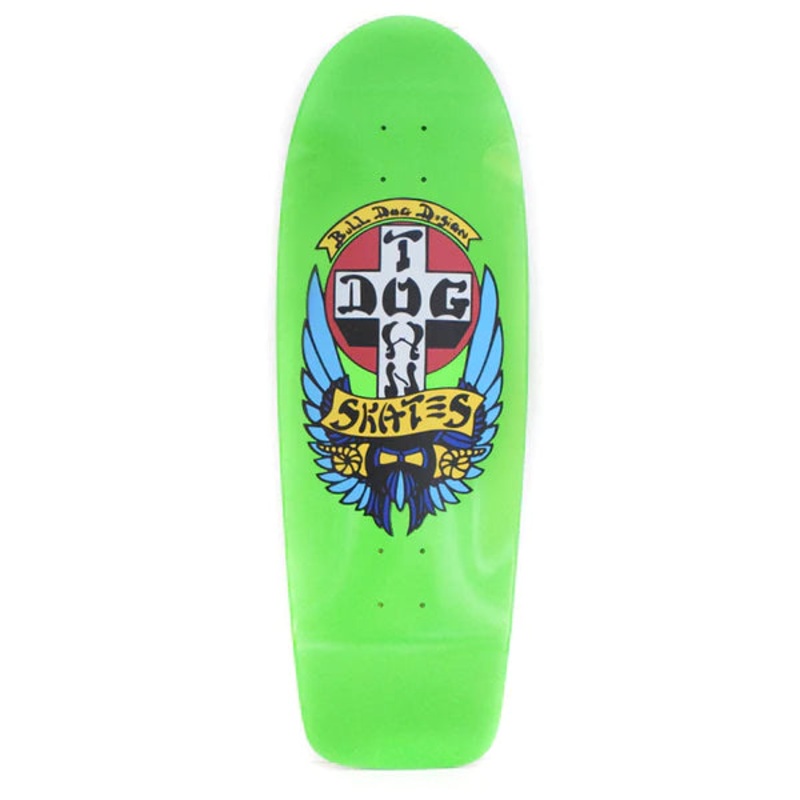 Dogtown Bull Dog OG 70s Classic Deck 10″ x 30″ – Lime Green Full Dip 10.0