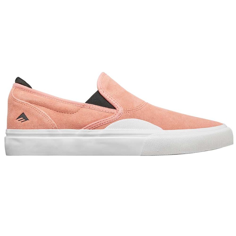 Emerica Wino G6 Slip-on Skate Shoes 7 Pink/White