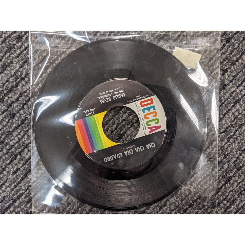 Emilio Reyes & His Orchestra – Cha Cha Cha Guajiro / Besame Aqui Nena Vinyl 7″ Record *Used Release*