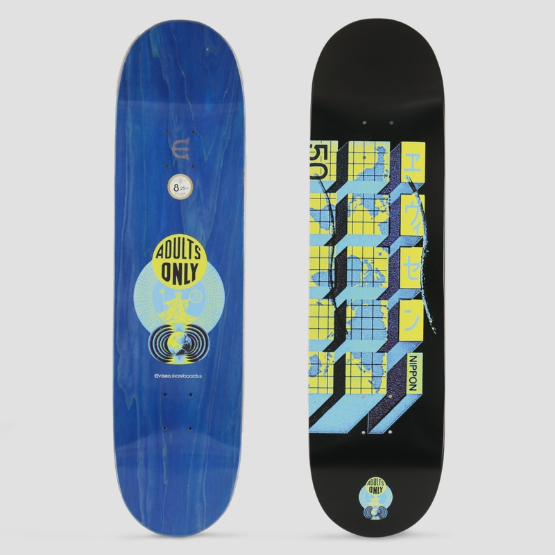 Evisen 8.125 World Hall Skateboard Deck Black
