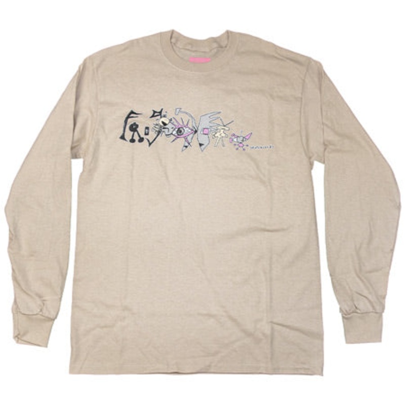 Frog Skateboards Pat G Nightmare Longsleeve T Shirt Sand Medium