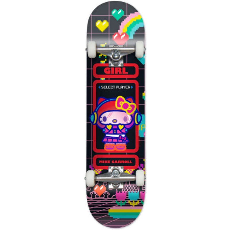 Girl X Sanrio Mike Carroll Kawaii Arcade Complete Skateboard 8.0″ 8.0″