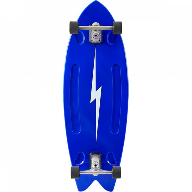 Hamboards Pescadito North Shore Blue 43″ Surfskate Cruising Longboard Complete
