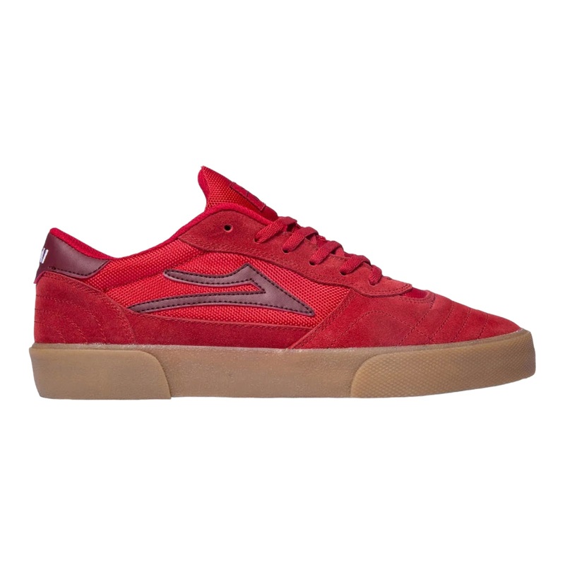 LAKAI CAMBRIDGE SHOES RED/BURGUNDY/GUM 7