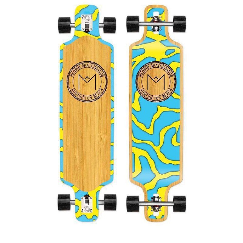 Madrid Harbor Series DTF 39″ Bamboo Longboard Drop-Thru Complete
