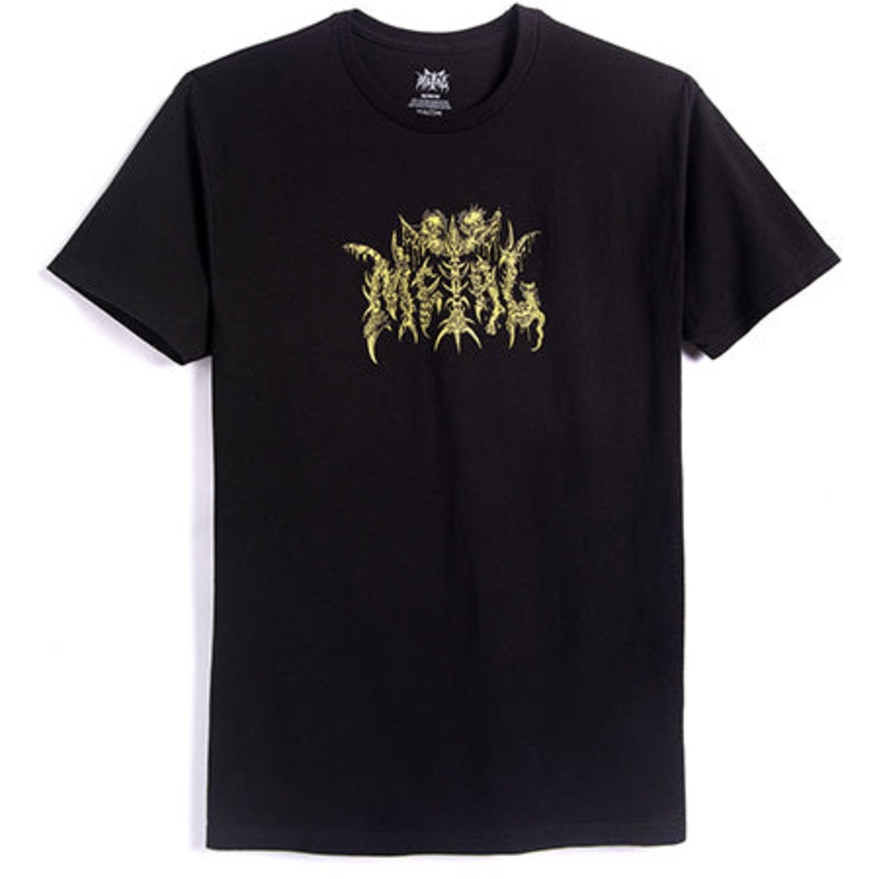 Metal Skateboards Ancient Logo T Shirt Black Large