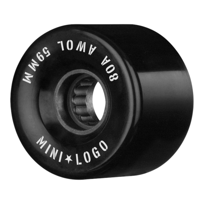 Mini Logo AWOL Skateboard Wheels 59mm 80A Black 59mm