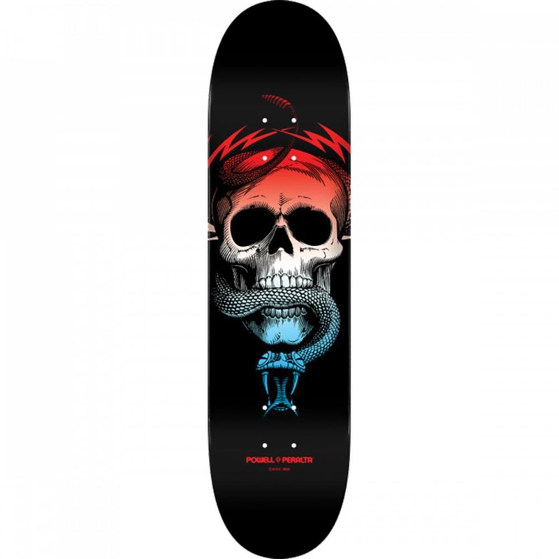 Powell Peralta Mcgill Skull/Snake Fade 8.0″ Black/Red/Blue Skateboard Deck