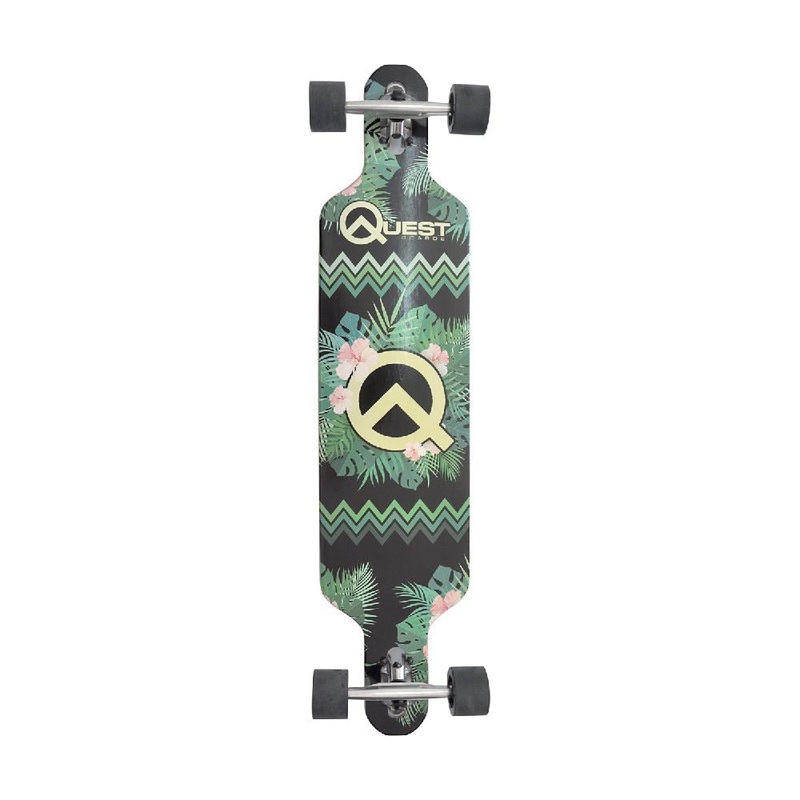 Quest Safari 41″ Drop Through Longboard Complete