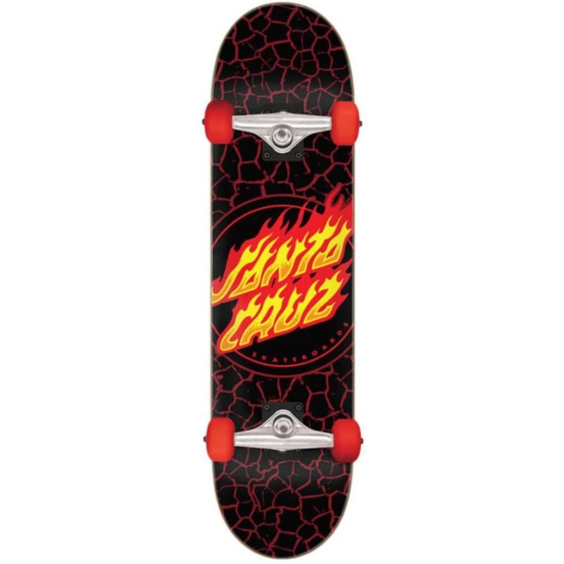 Santa Cruz Flame Full Sk8 Complete 8 in 8 in