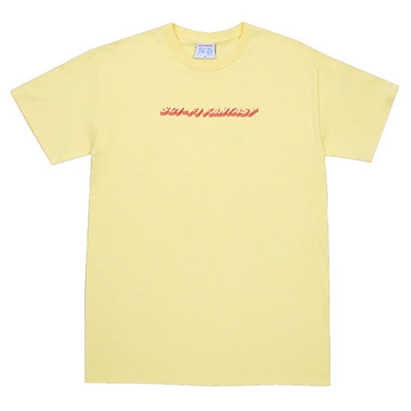 Sci-Fi Fantasy Line Logo T Shirt Yellow Medium