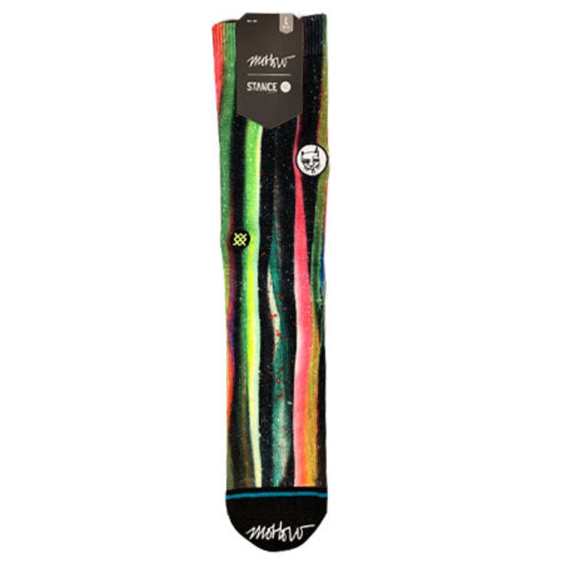 Stance Mark Oblow Stripes Socks Multicolor Large