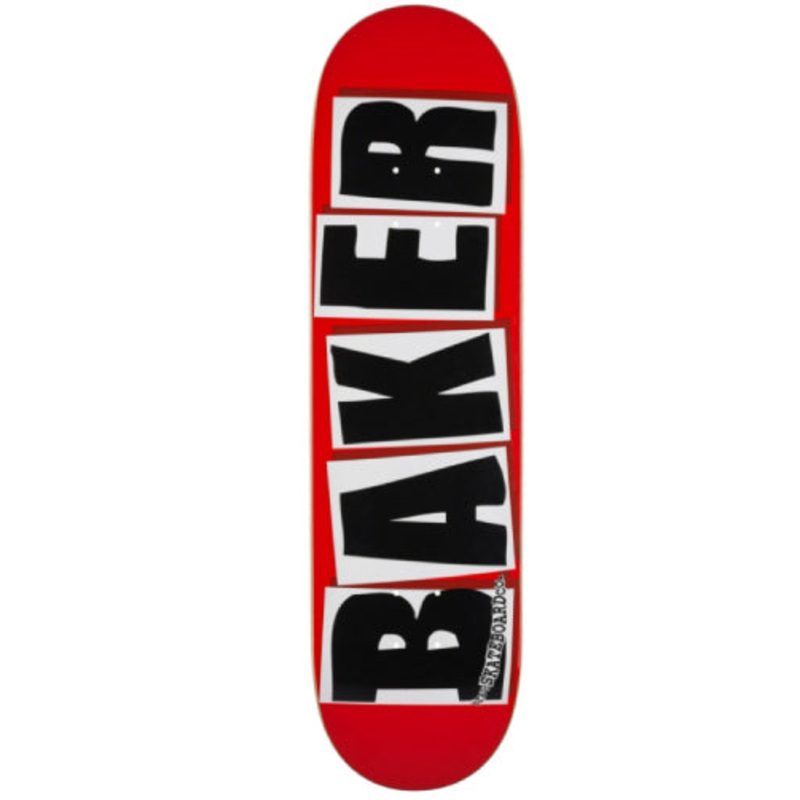 Baker Brand Logo Red/Black Skateboard Deck 8.3875″ 8.38″
