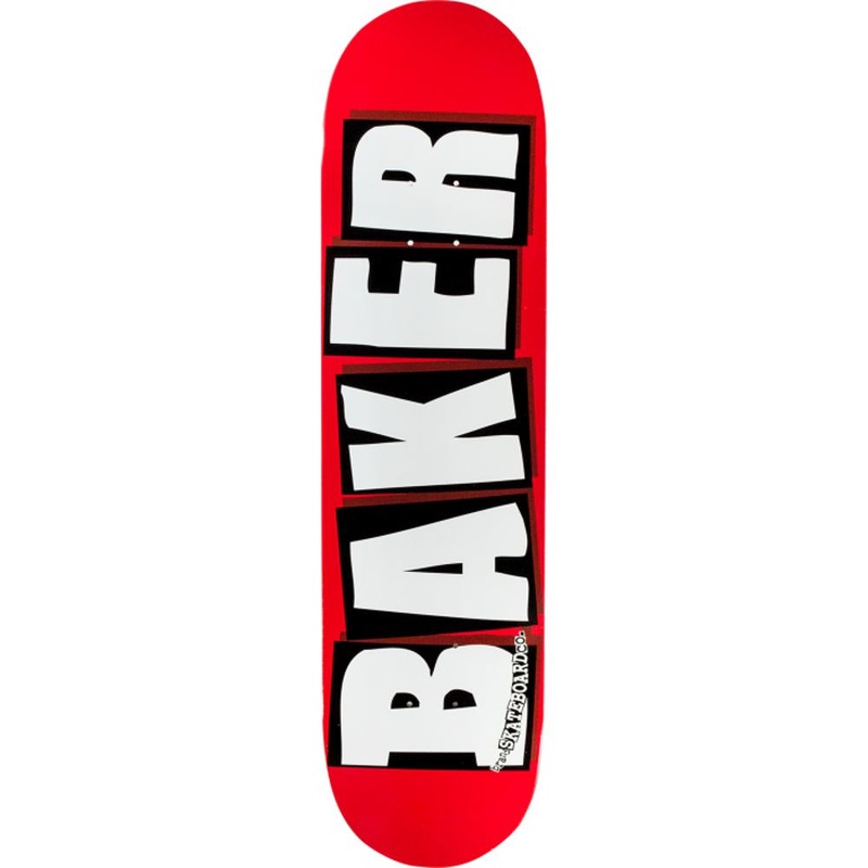 Baker Brand Logo Red/White 8.25″ Skateboard Deck