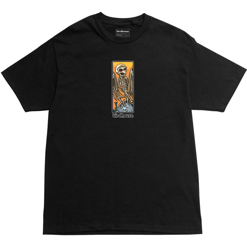 BIRDHOUSE HAWK “SECOND LIFE” BLACK T-SHIRT Small