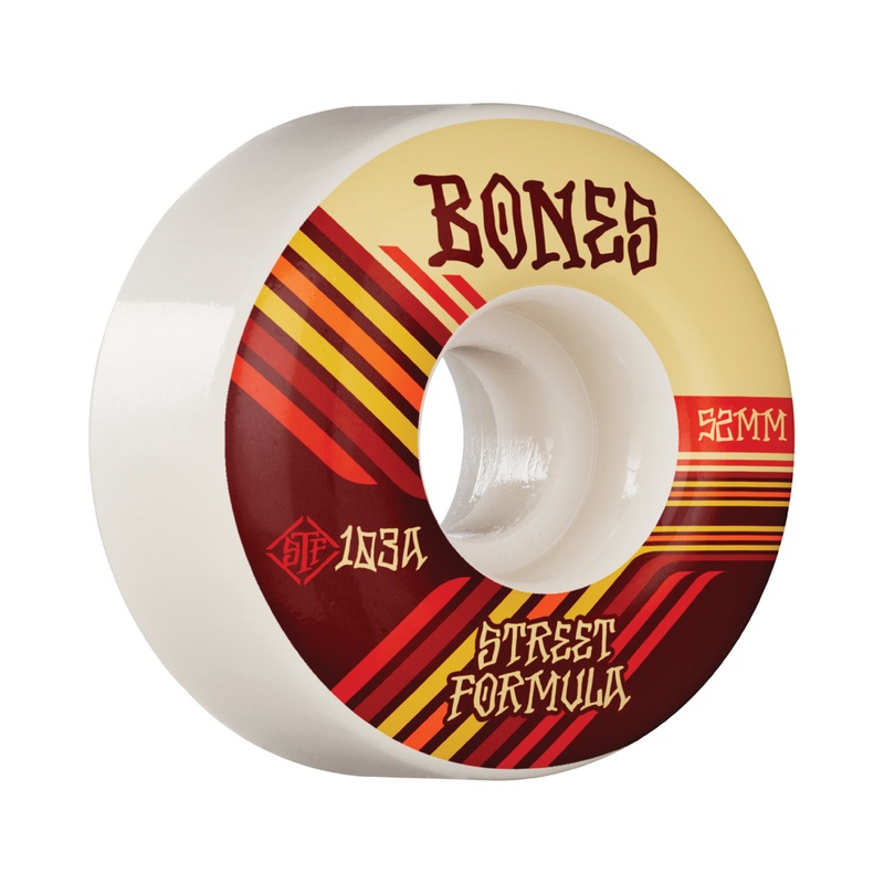 Bones STF V4 Retros 52mm 103a Skateboard Wheels 52mm Duro 103a Classic