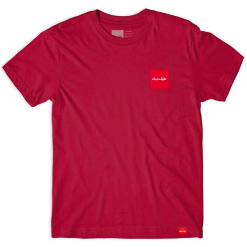 Chocolate Square T Shirt Red Large